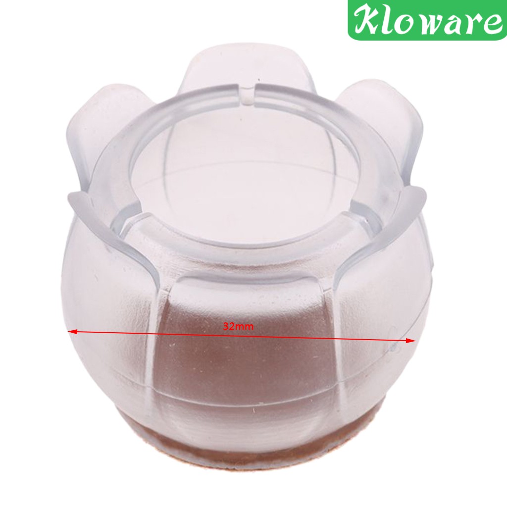 Set 10 Miếng Lót Chân Ghế / Đồ Nội Thất Trong Suốt Tiện Dụng