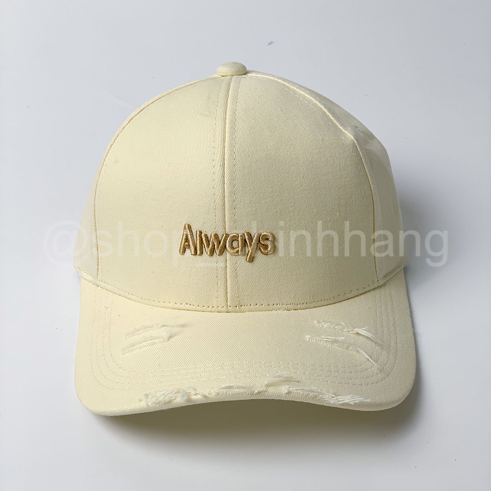 Mũ lưỡi trai thời trang nam nữ phong cách nón kết thêu chữ Always AH1571