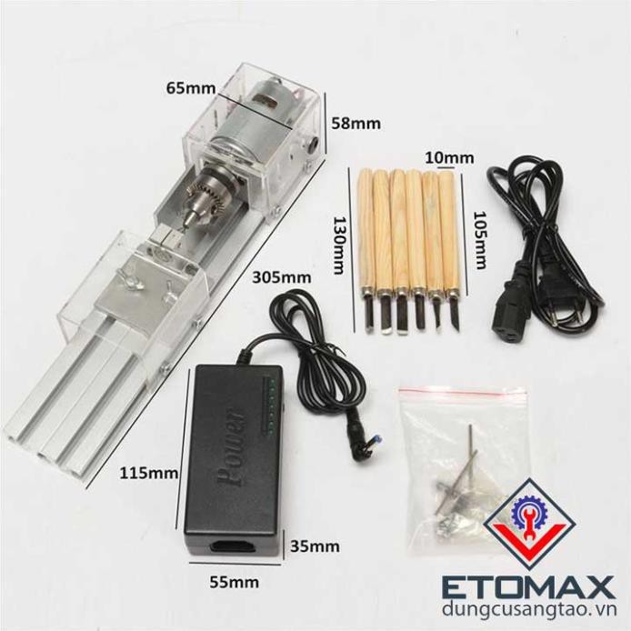 [Sale SỐC]  Máy tiện mini DIY V1