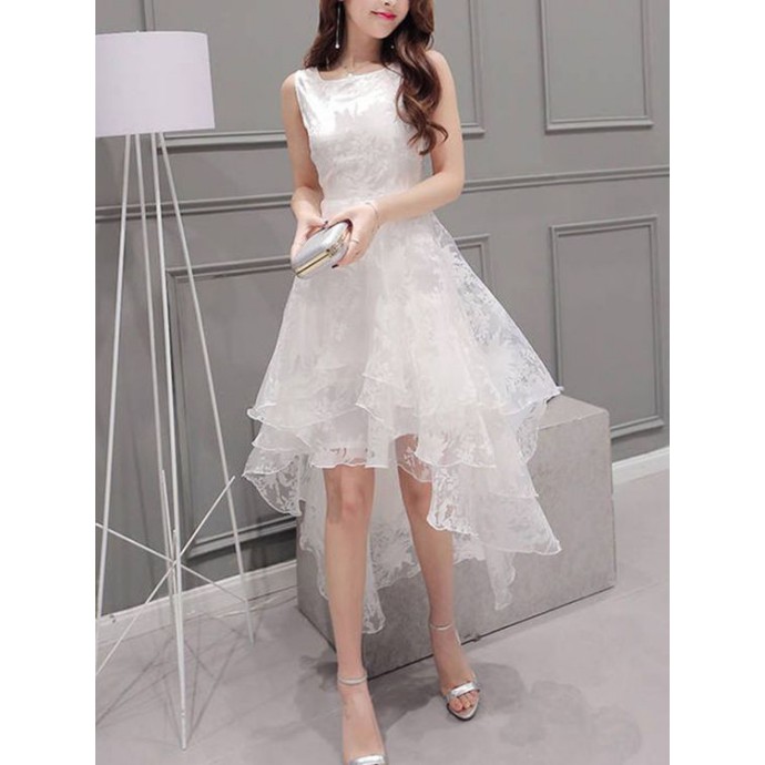 đầm dạ hội màu trắng shopeelive 245k