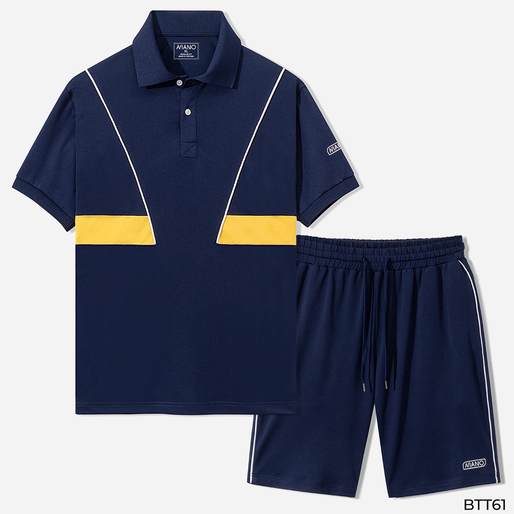 Bộ Thể Thao Nam Phối Màu Mặc Nhà Cao Cấp Kiểu Dáng AVIANO