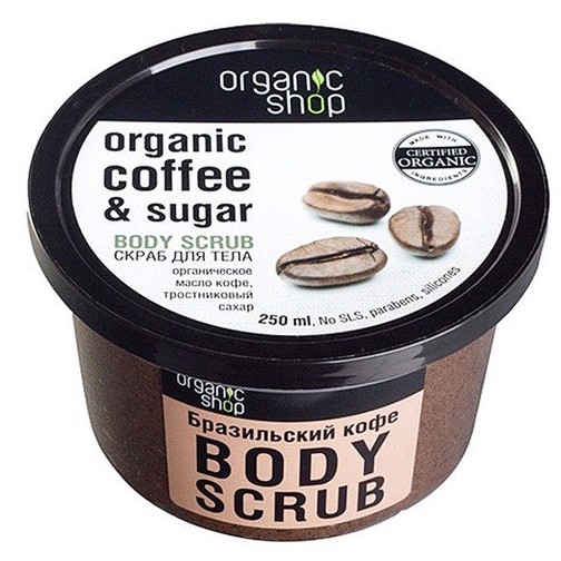 Tẩy Da Chết Toàn Thân Organic Coffee & Sugar Body Scrub 250ml