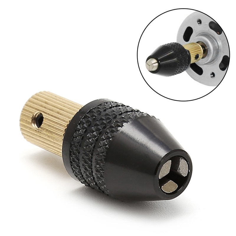Đầu kẹp mũi khoan cố định trục động cơ điện mini 3.17mm 0.3mm-3.5mm