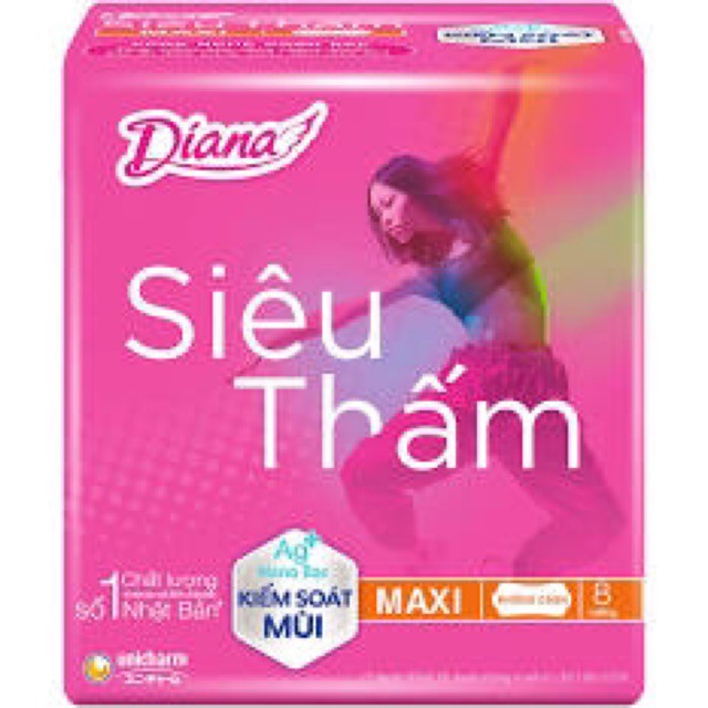 Băng Vệ Sinh Diana Siêu Thấm Dày  (Gói 8 Miếng)