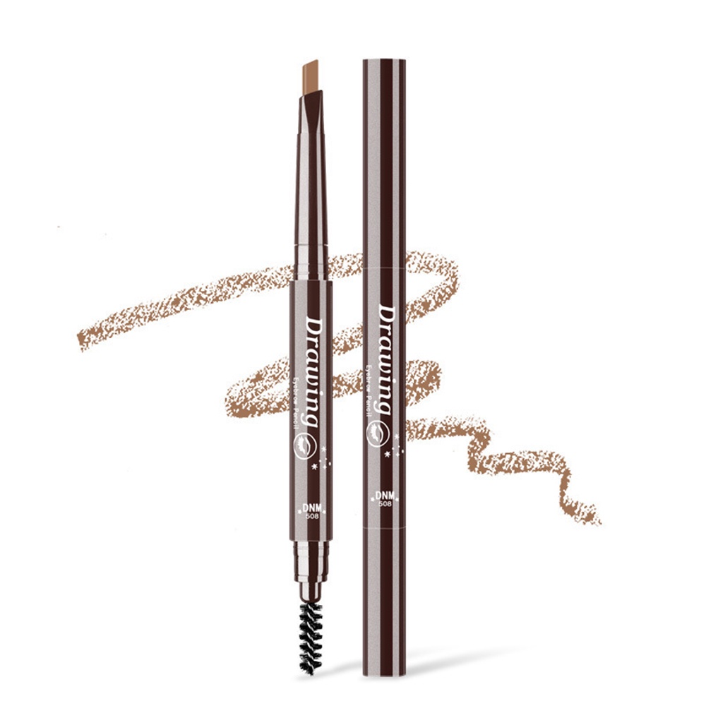 2 Trong 1 Bút Chì Kẻ Lông Mày Chống Thấm Nước Lâu Dài Eye Brow Pencil 7 Màu Sắc Để Làm Đầy Và Viền Trang Điểm Lông Mày JULYSTAR