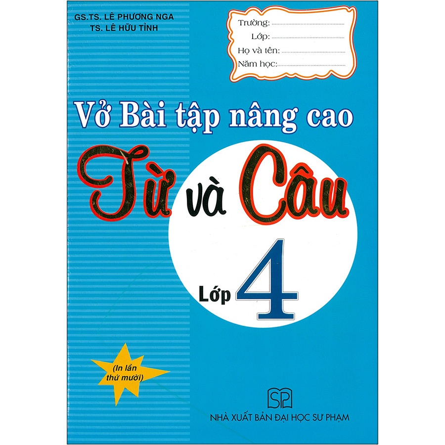 Sách - Vở Bài Tập Nâng Cao Từ Và Câu Lớp 4