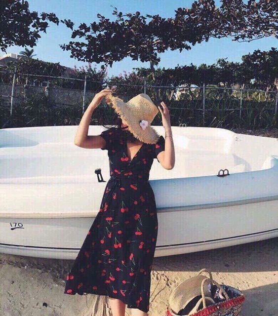 [Mã FATHANG5 giảm 10K đơn 50K] (KÈM ẢNH THẬT)🎈ĐẦM KIỀU MAXI CHERRY | BigBuy360 - bigbuy360.vn