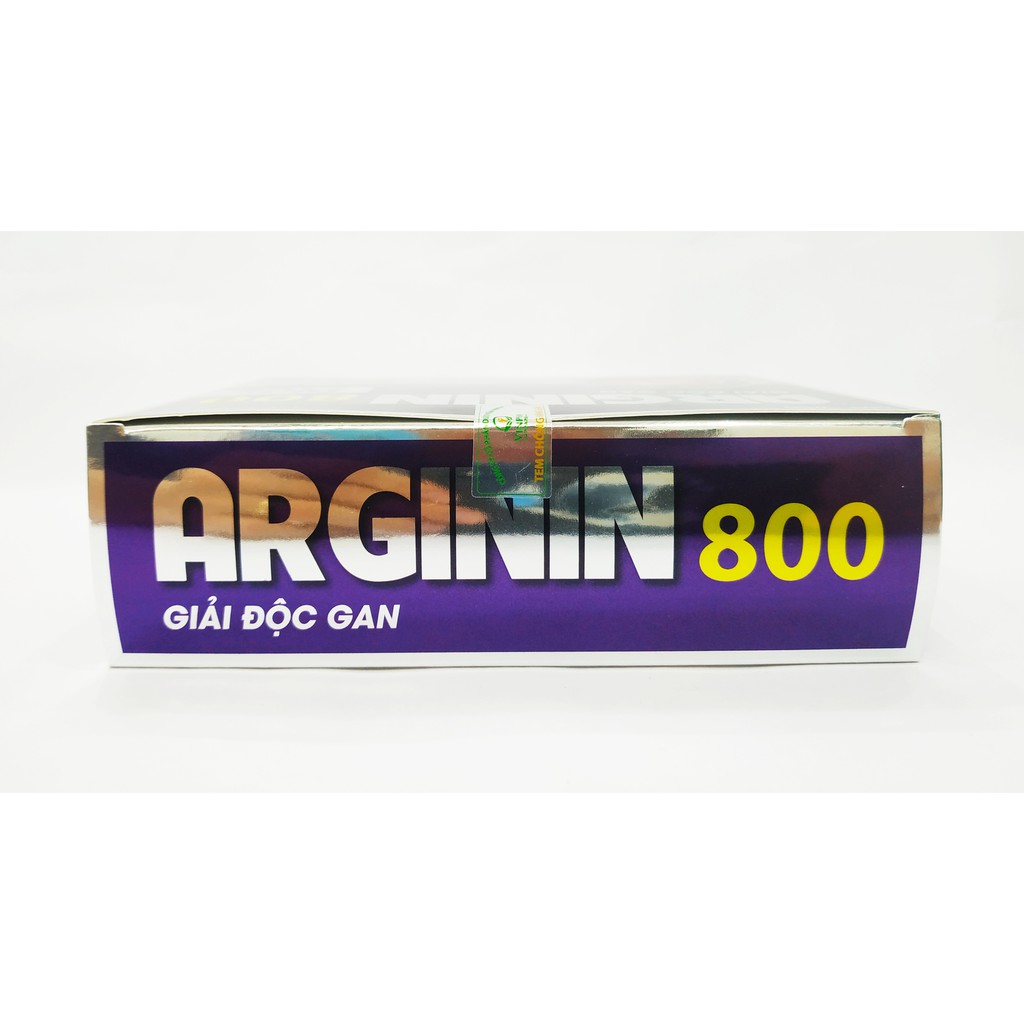 VIÊN UỐNG BỔ GAN ARGININ 800 PLUS – GIẢI ĐỘC GAN – CÀ GAI LEO BẢO VỆ TẾ BÀO GAN – TĂNG CƯỜNG CHỨC NĂNG GAN - HỘP 60 VIÊN