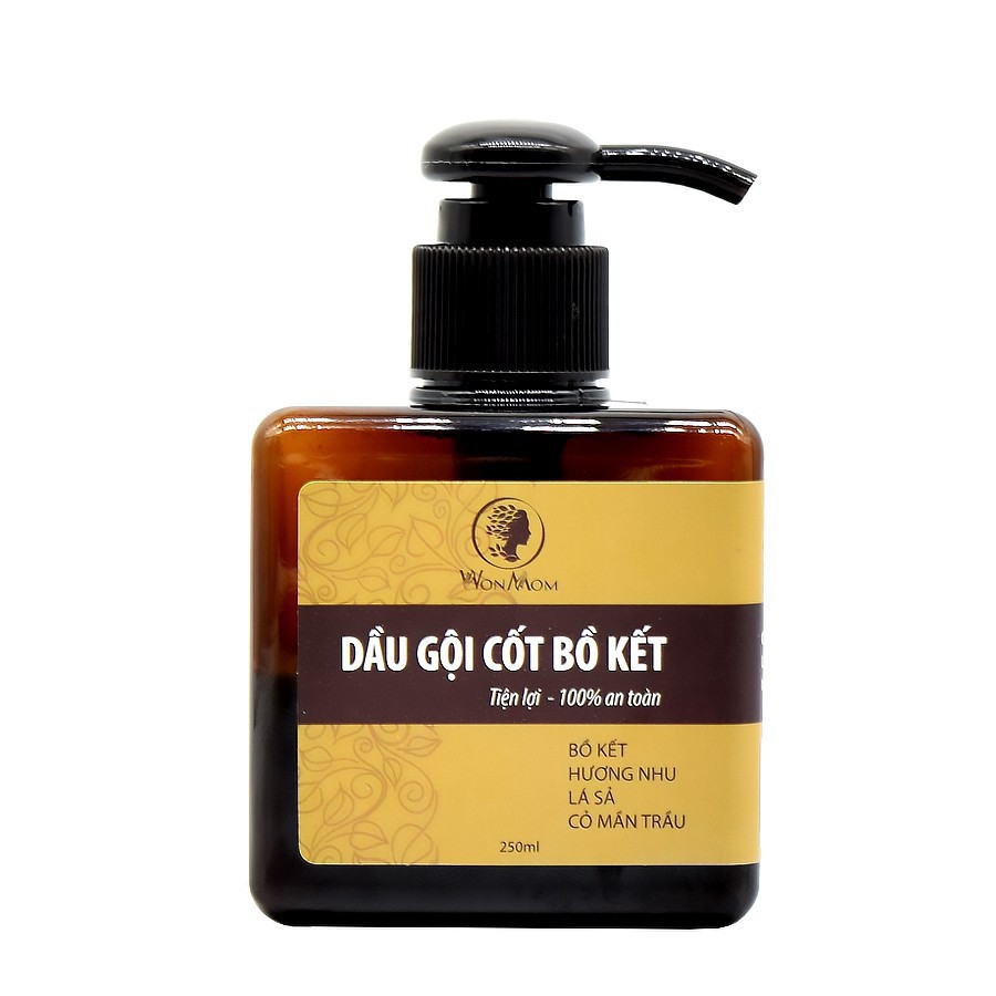 Dầu gội bồ kết giảm rụng tóc, dưỡng tóc chắc khỏe 250ml - WonMom (Việt Nam)