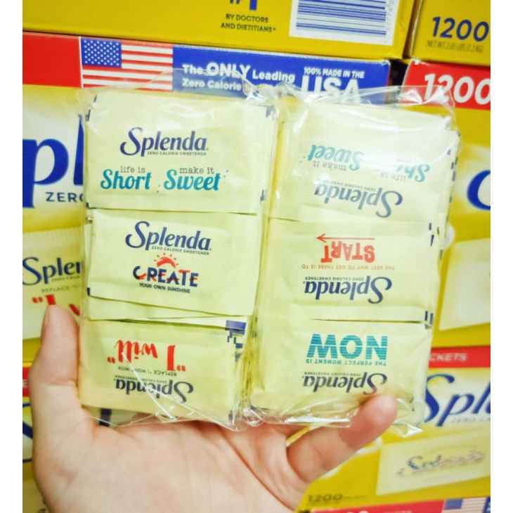 100 gói đường ăn kiêng Splenda Mỹ