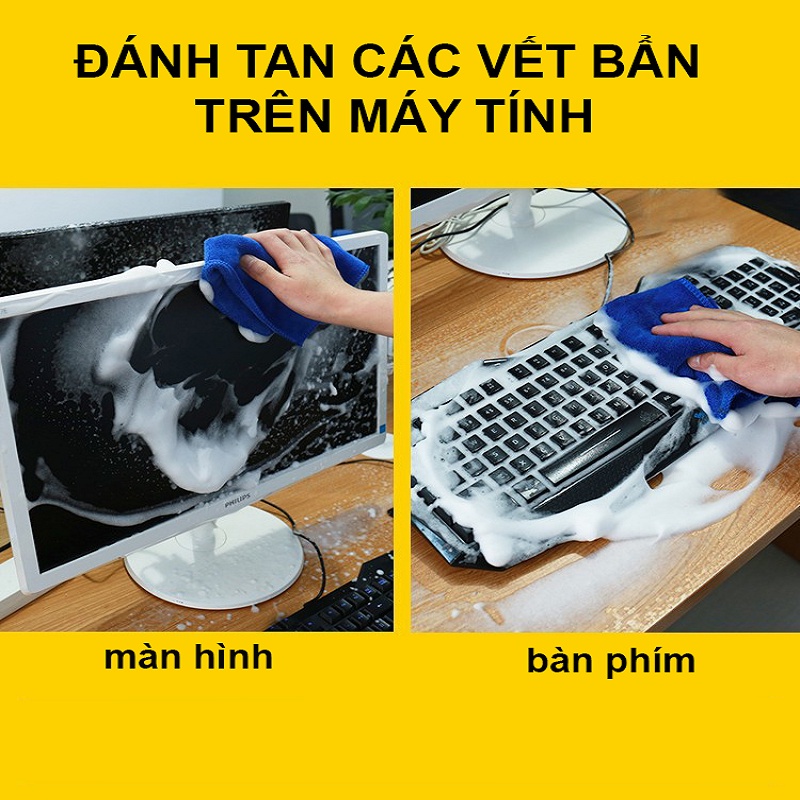 Bình xịt tẩy vết bẩn trên bề mặt da,nỉ, gỗ, nhựa AIBO siêu hiệu quả