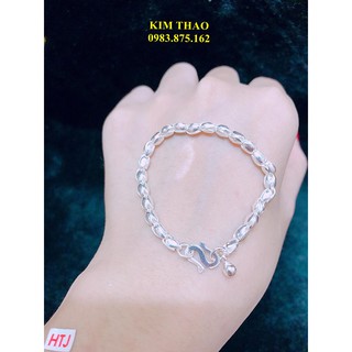 Lắc bạc cho bé - dây gạo