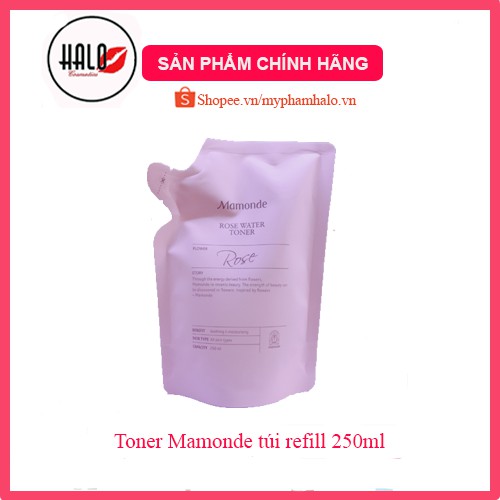 [Xả kho] Nước hoa hồng Mamonde ❤️FREESHIP❤️Túi refill nước hoa hồng Mamonde Rose water daily skin toner 250ml