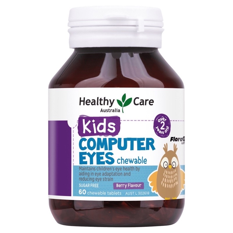 Healthy Care Kids Computer Eye Chewable - Viên uống bổ mắt cho bé 60 Viên