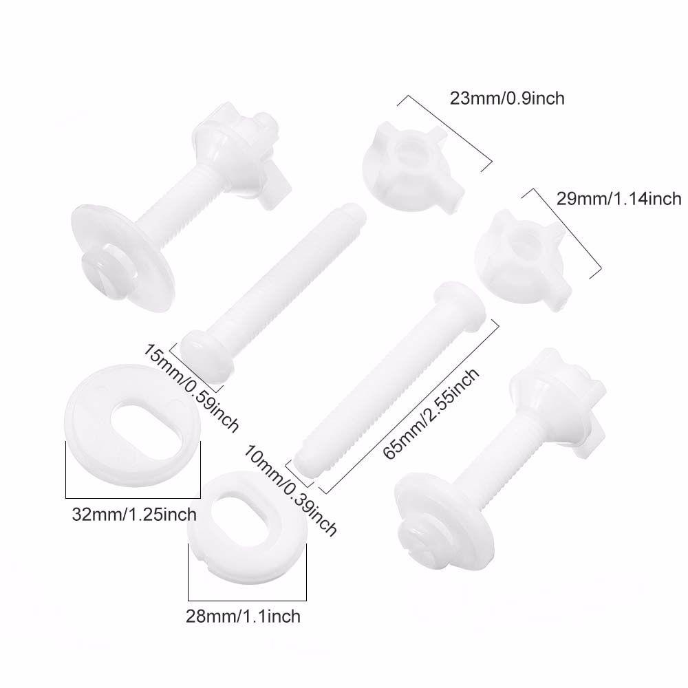 Lloyd Phụ Kiện Bản Lề Bồn Cầu Kèm Đai Ốc Nhựa Màu Trắng Cố Định Ghế Ngồi Bồn Cầu