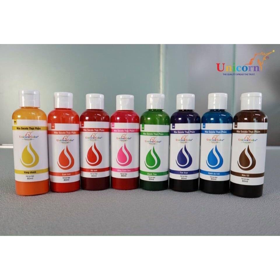 Màu dầu socola Unicorn ⚡ GIÁ SỐC ⚡ tạo màu thực phẩm món ăn, thức uống, bánh kẹo