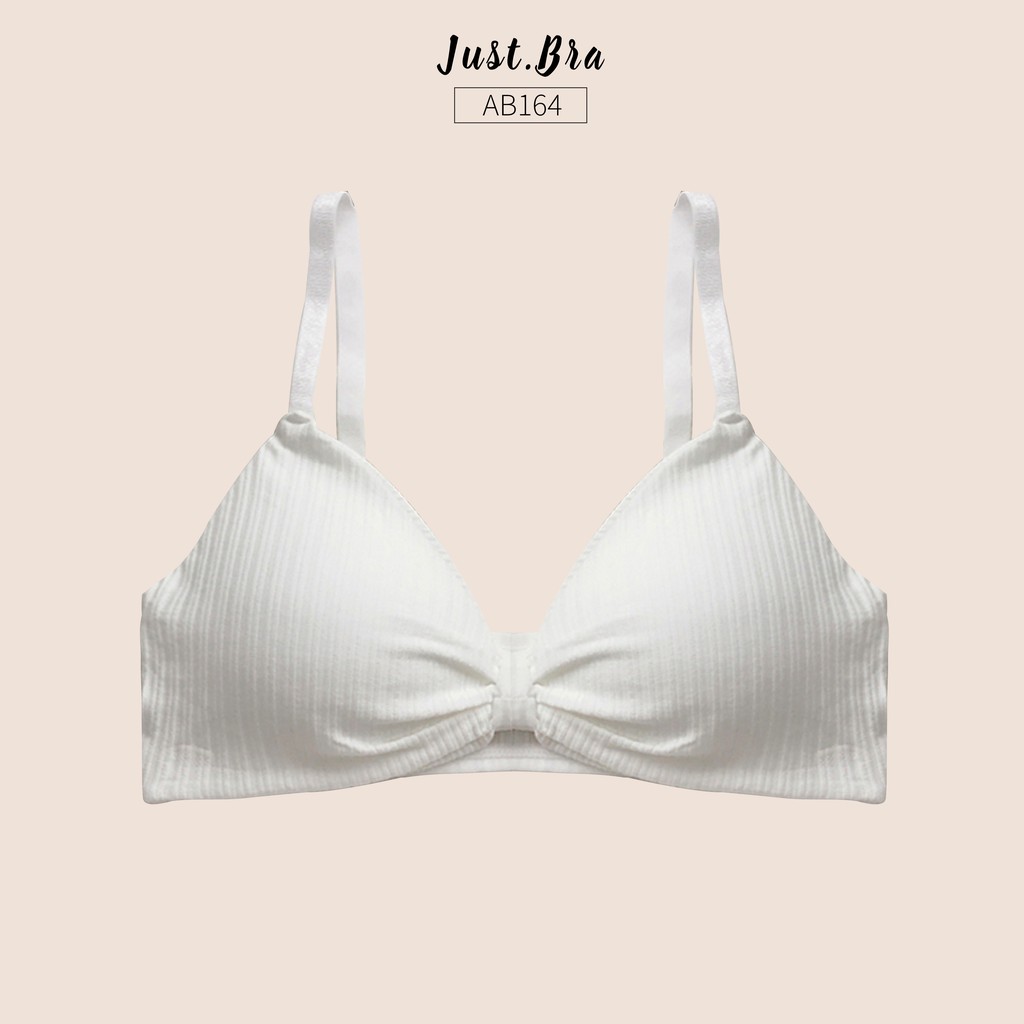 Áo ngực Just Bra thắt nơ trước ngực, nâng đỡ vòng một AB164