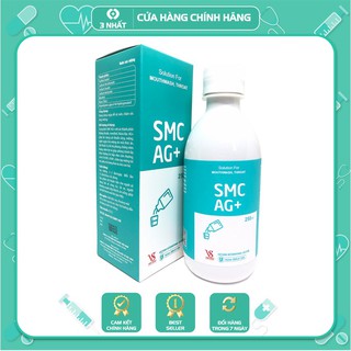 Nước súc miệng SMC AG+ 250ml, nước súc miệng vệ sinh răng miệng hiệu quả