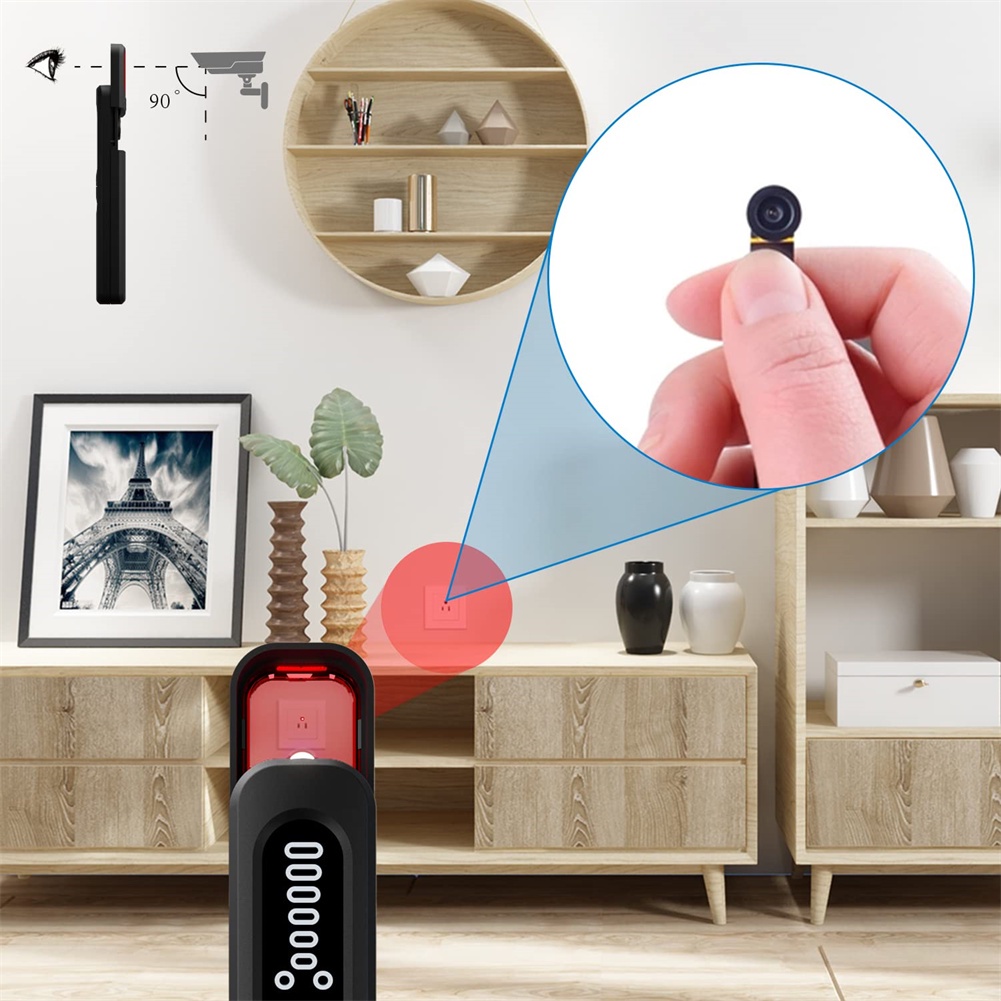 Hidden Camera Detector - Anti Spy / Bug / Listening Device / Gps Tracker / Detectors - Bug Sweeper - Rf Wireless Signal Scanner For Home Office Travel