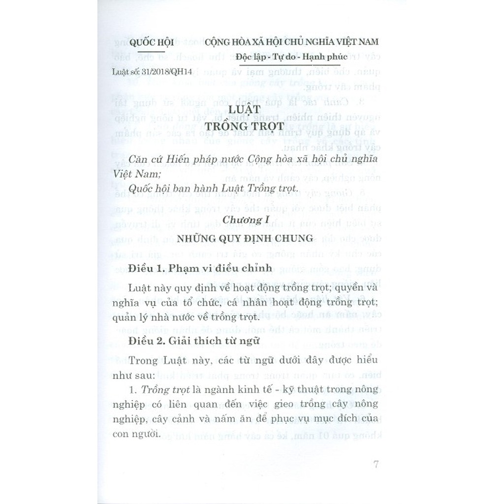 Sách - Luật Trồng Trọt | BigBuy360 - bigbuy360.vn