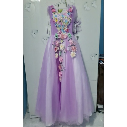 HÀNG ORDER NHẬP KHẨU 2 - 3 TUẦN - Đầm hoa dạ hội thanh lịch - Chát ib với shop trc khi đặt hàng