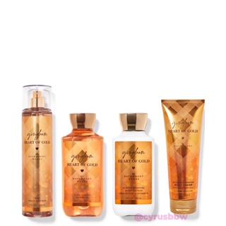 Bộ Sản Phẩm Mist Xịt Toàn Thân, Gel Tắm, Lotion BBW Gingham Heart Of Gold Từ Mỹ