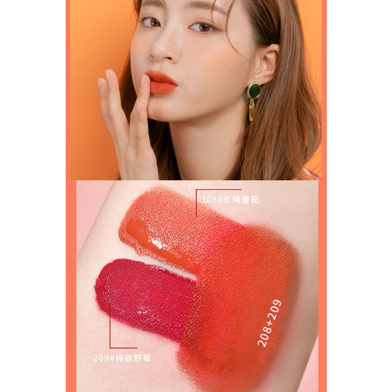 [Hàng mới về] Hộp son môi MANSLY 2 màu sắc dưỡng ẩm lâu trôi cao cấp