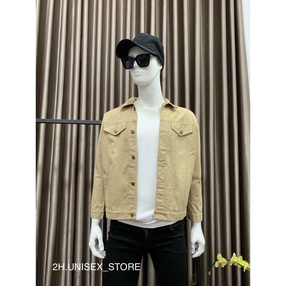 ÁO KHOÁC KAKI JEAN NAM NỮ UNISEX ĐỦ MÀU
