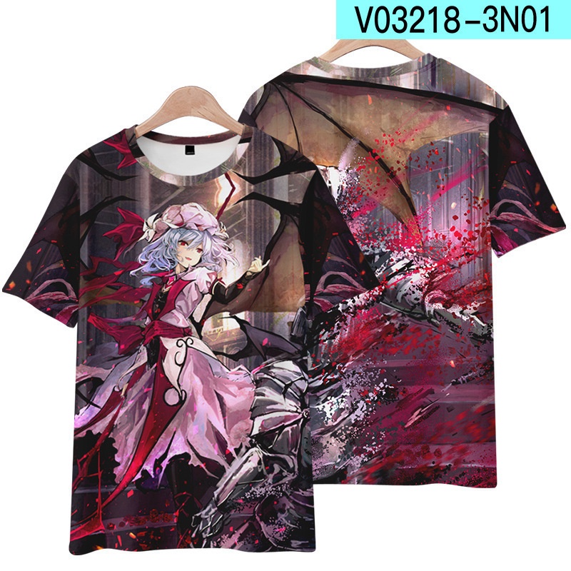 Áo Thun Tay Ngắn In Hình Anime Oriental project Merchandise Eight Clouds Ziqi Luno Concept Hai Chiều Cho Nam Và Nữ