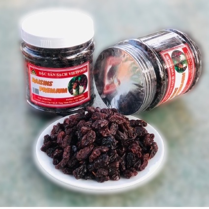 1Kg  Nho đen Ấn Độ không hạt sấy lạnh VIETFOOD