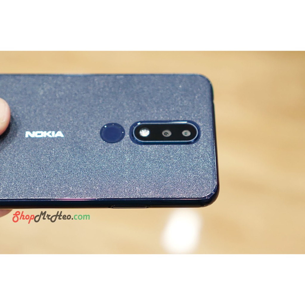 Bộ 3 Skin Dán Mặt Lưng Vân 3D Nokia 5.1 Plus - Nokia X5