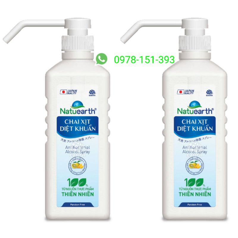 Combo 🔥🔥🔥Cồn xịt khuẩn Natuearth 750ml ( Rửa tay khô phòng dịch Covit ) | BigBuy360 - bigbuy360.vn