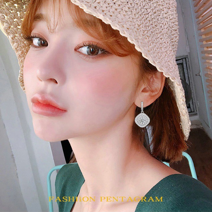 Bông tai nữ thời trang Hàn, bạc ý S925 siêu xinh giá rẻ - HT221