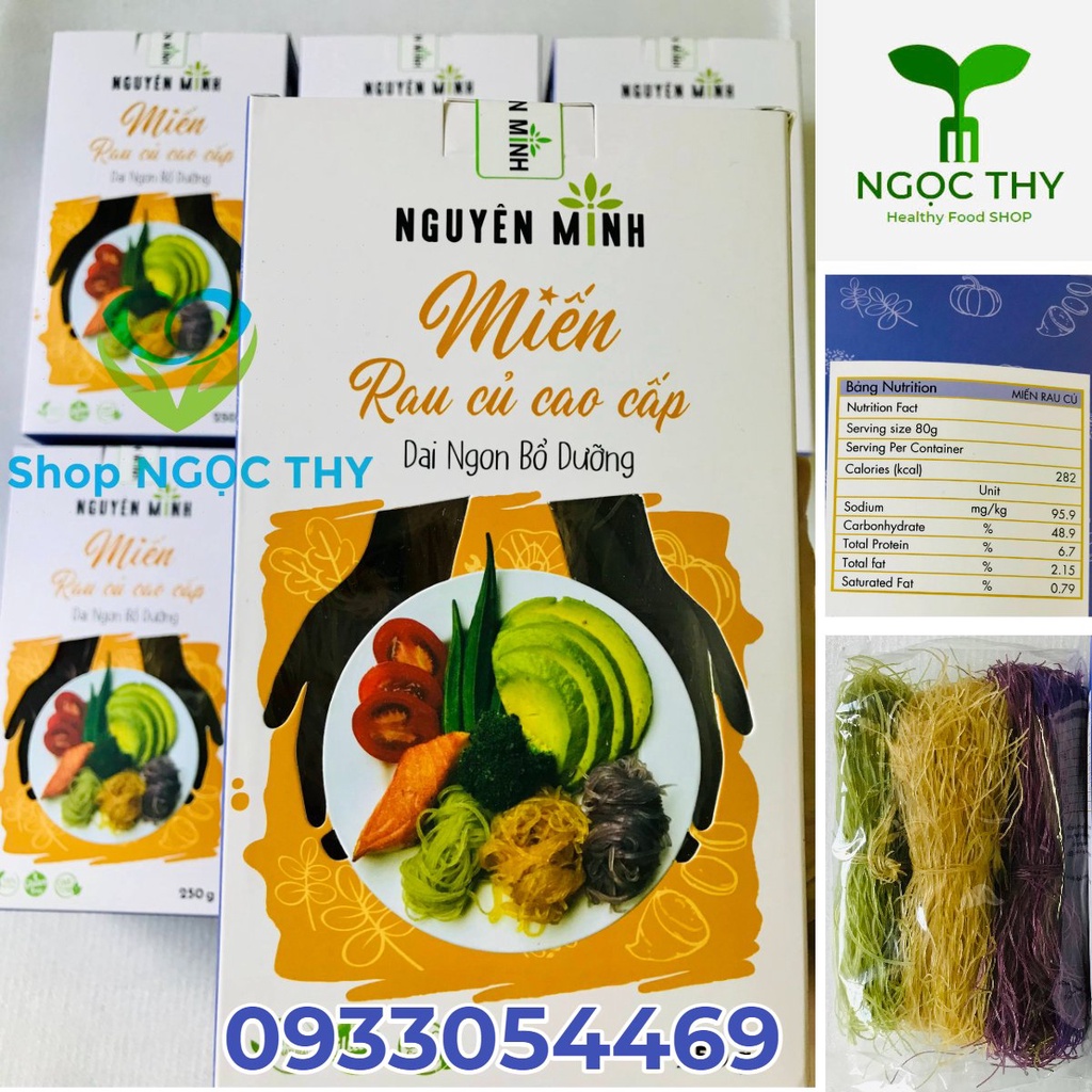 Miến rau củ Nguyên Minh 250gr, thực phẩm lowcarb ăn kiêng eatclean