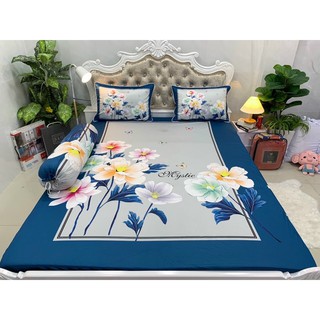 Drap thun lạnh 5D cao cấp mẫu hoa