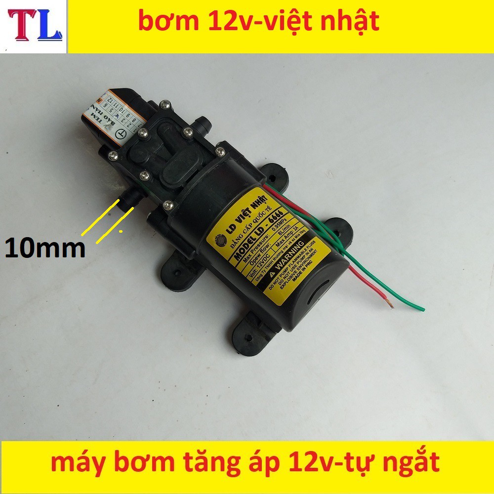 bơm phun sương 12v - bơm tăng áp