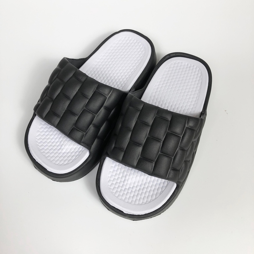 Dép Bánh Mì Quai Ngang Đúc Nguyên Khối, Đế Cao 5cm Siêu Nhẹ