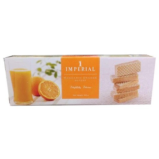 Bánh Xốp Kem Imperial Thái Lan Hương Quýt Mandarin Orange Wafers (Hộp 100g)