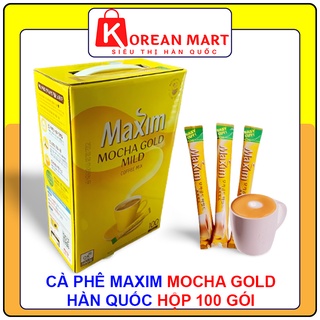 CÀ PHÊ MAXIM MOCHA GOLD HÀN QUỐC 100 GÓI (CÓ QUAI XÁCH LÀM QUÀ TẶNG)
