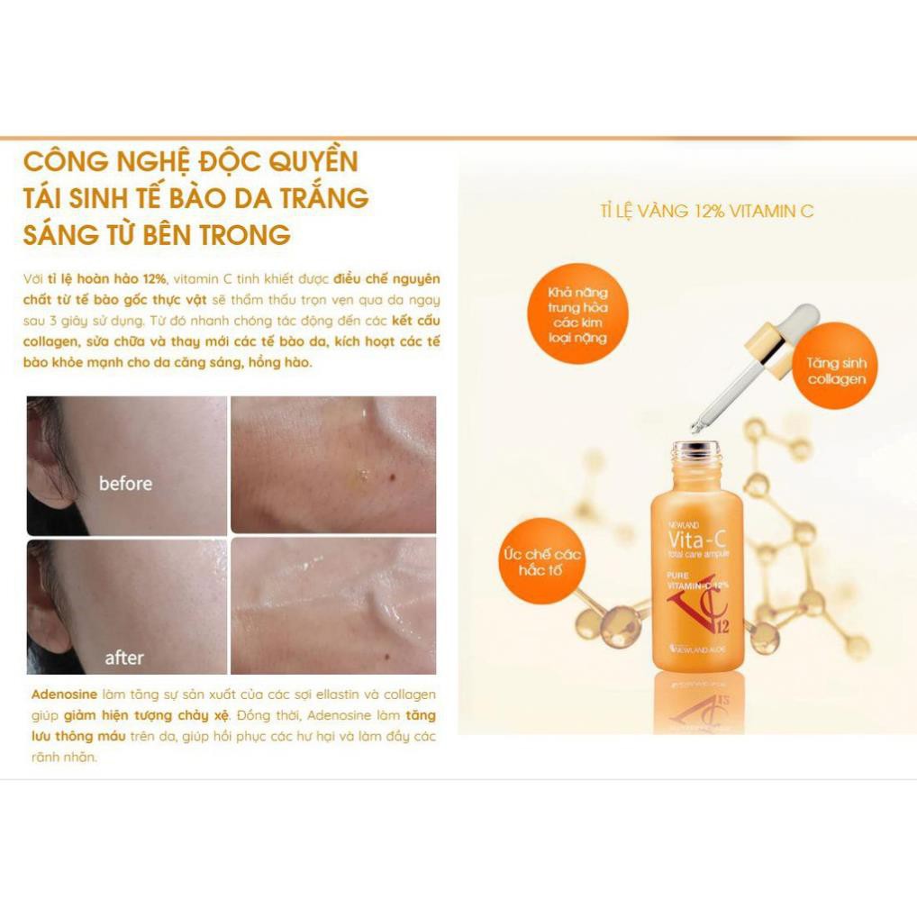Free Ship Freeship Tinh Chất Cô Đặc Dưỡng Trắng Da Vita C Newland | BigBuy360 - bigbuy360.vn