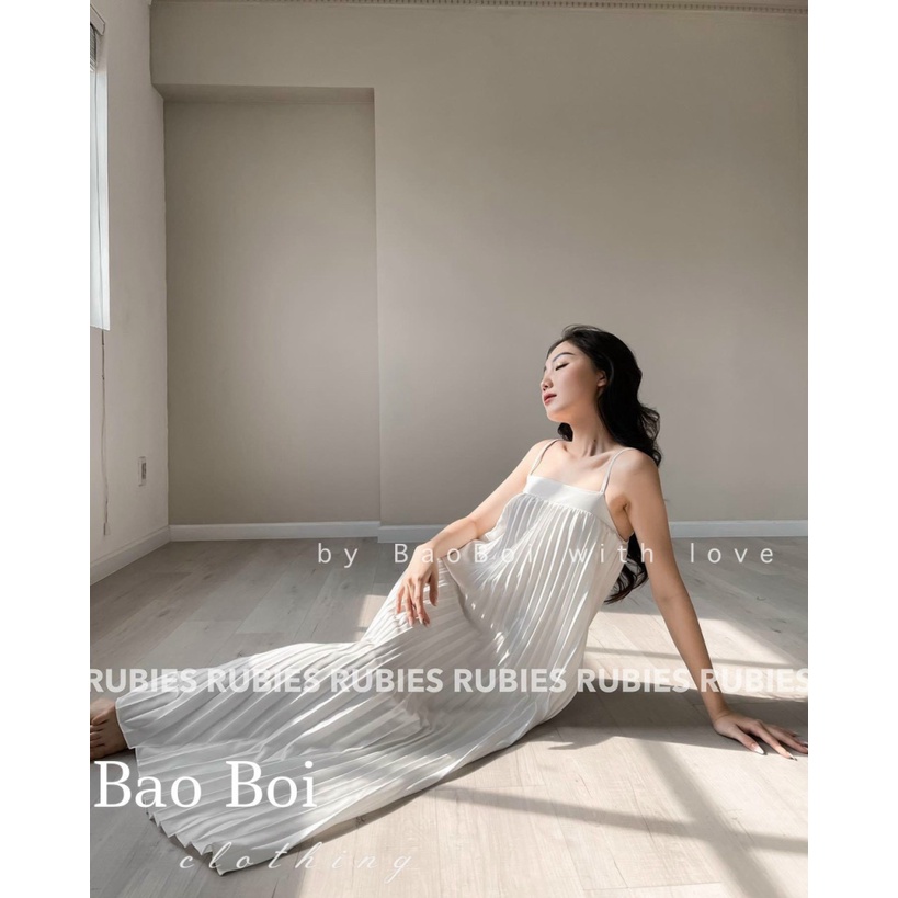 (Free Ship) ĐẦM SUÔNG 2 DÂY DẬP LY BÁNH BÈO ĐI BIỂN CỰC HOT MM7 HHp Fashion