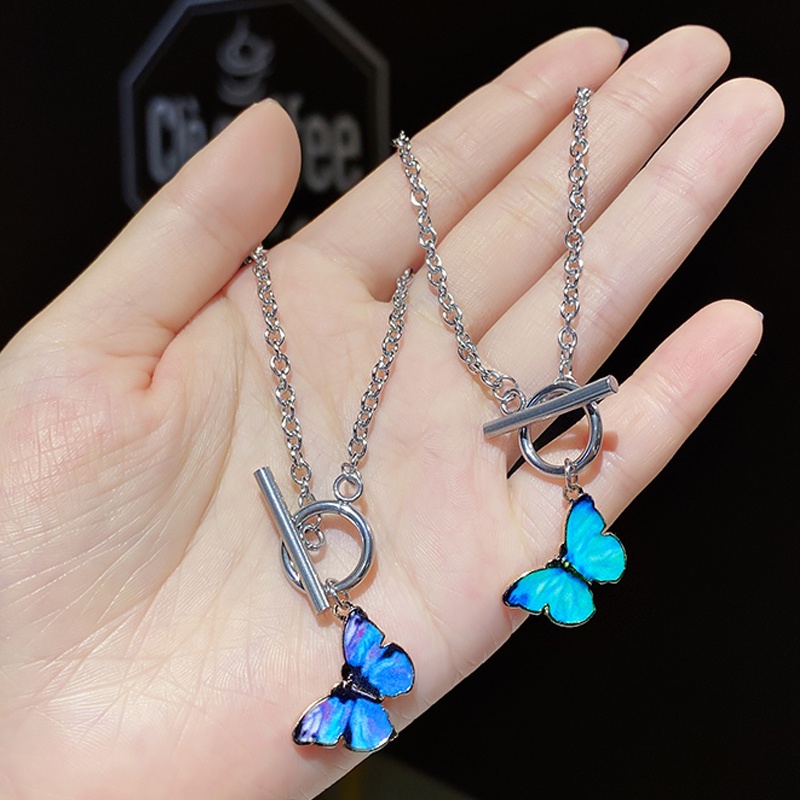 Mặt Dây Chuyền Hình Bướm Thời Trang Hàn Quốc Gợi Cảm Cho Cặp Đôi