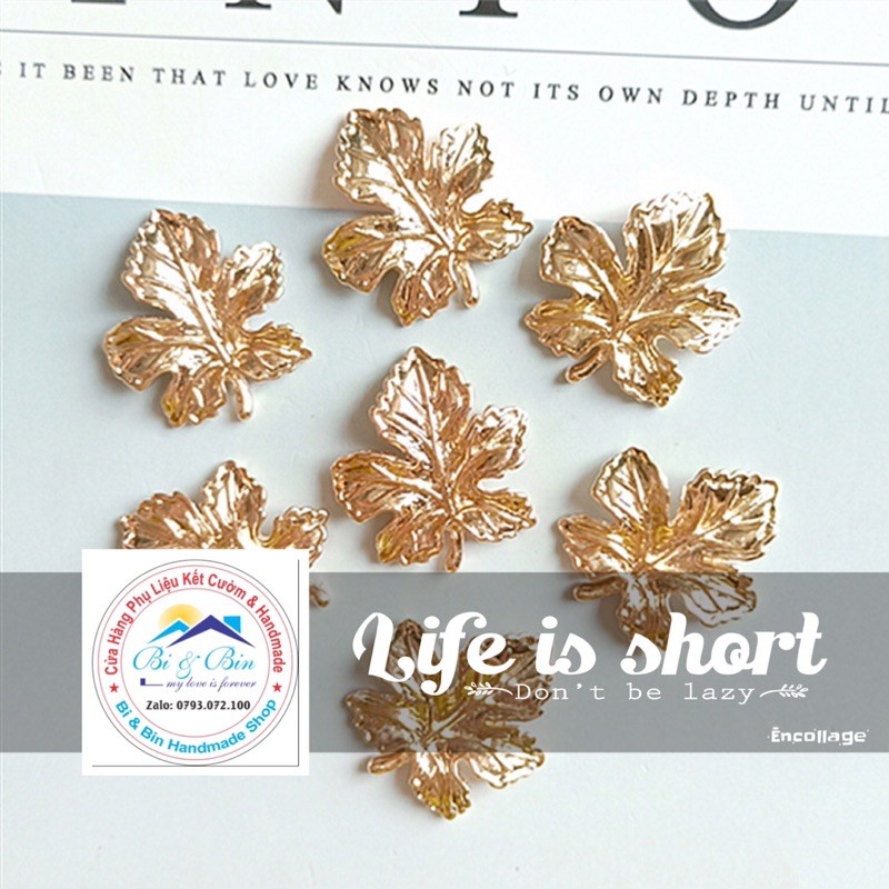 4 Chiếc Lá Phong Center Làm Phụ Kiện Handmade