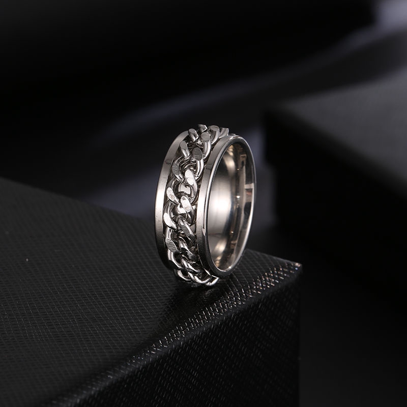 Rotating ring Personality Fashion Wild