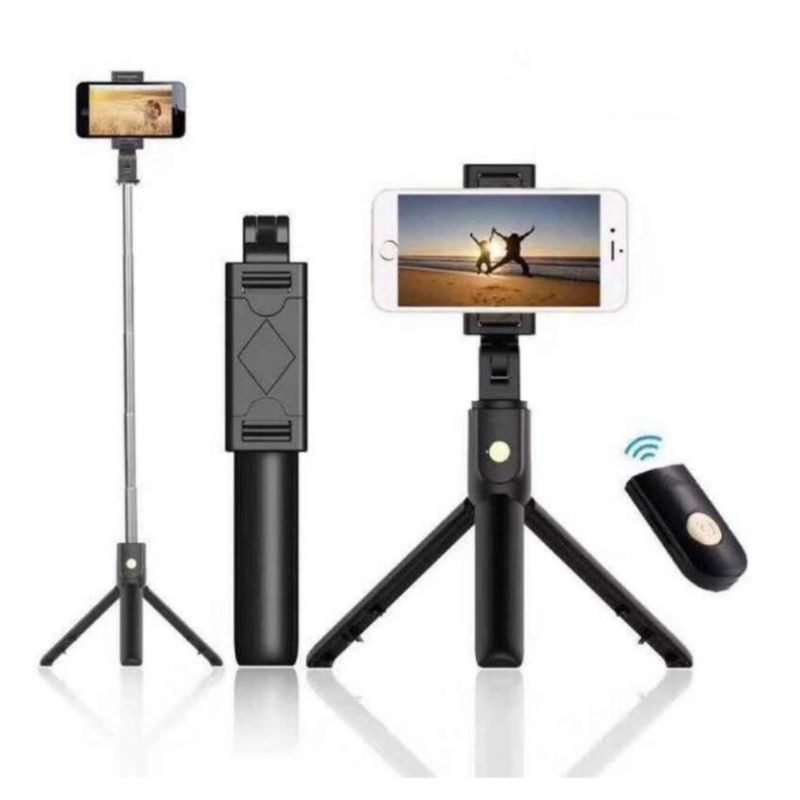 gậy chụp hình tripod k07 ,3 chân có remote chụp hình.