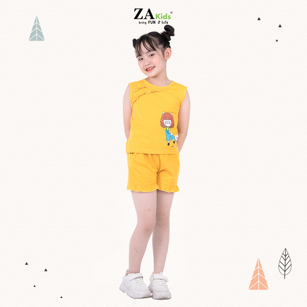 Bộ Quần Áo Thun Ngắn Tay Bé Gái (2-9 Tuổi) ZA Kids ZA22146TN/ZA22143TN