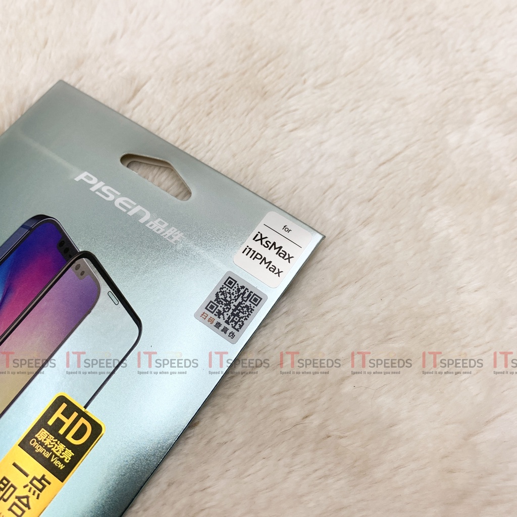 Miếng Dán, Kính Cường Lực Pisen CH, Dùng Cho Các Dòng IP X/Xs/Xr/11/11Pro/11Promax/12/12Pro/12Promax/13/13Pro/13Promax