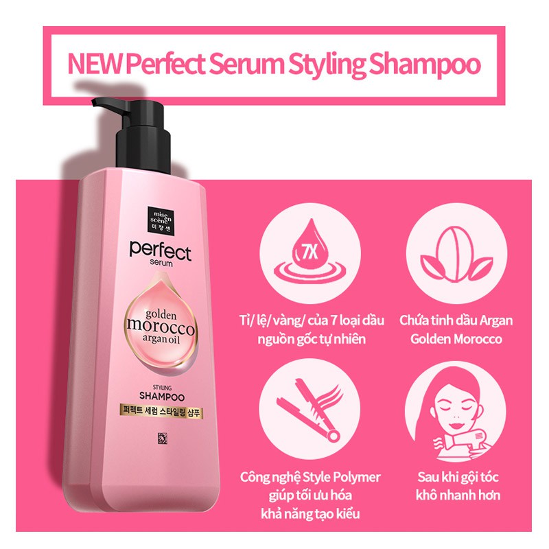 Dầu Gội Mise En Scene Perfect Serum Shampoo 680ml