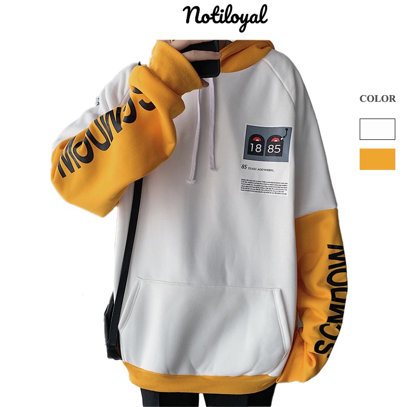 Áo Hoodie form rộng nam local brand unisex HK07 - Notiloyal