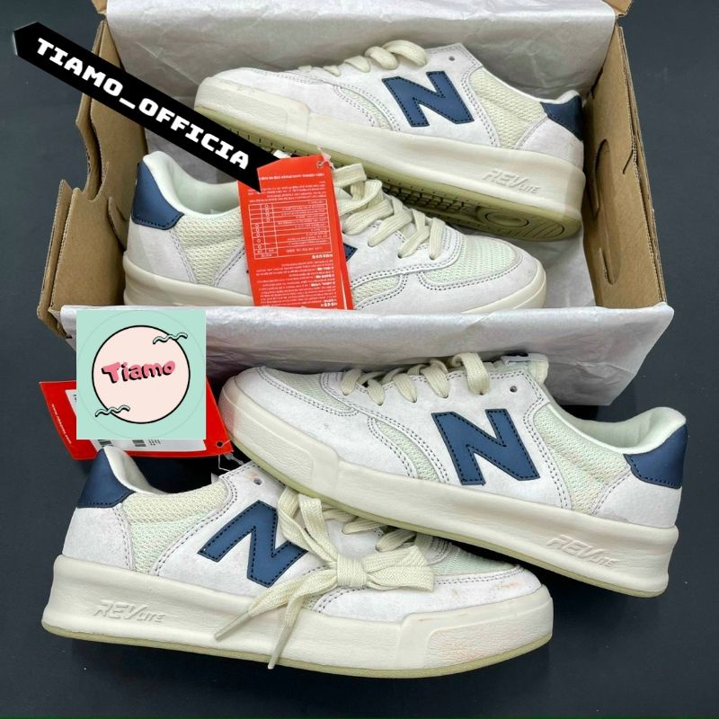 (Ảnh thật + video + full box) Giày thể thao sneaker NB300 trắng chữ xanh
